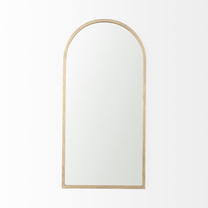 Rivale Mid-Century Modern Beveled Distressed Accent Mirror