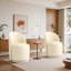 PU Leather Barrel Swivel Armless Dining Chair-838404043