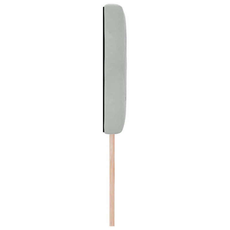  Velvet Headboard Argyle With Headboard Velvet, Single-Short (90 x 160cm), Light Grey