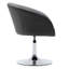 Yelena Faux Leather Swivel Accent Chair with Height Adjustable Chrome Base-20649956