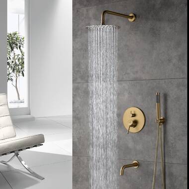 Alam Empolo 8 Wall mount Rain Shower Set - Chrome Finish - ALMA PREMIUM  VANITIES