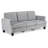 84'' Corduroy Upholstered 3 Seater Sofa, Gray-697895770