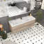 Meuble-lavabo double 59 po avec comptoir en acrylique Comptche-575840184