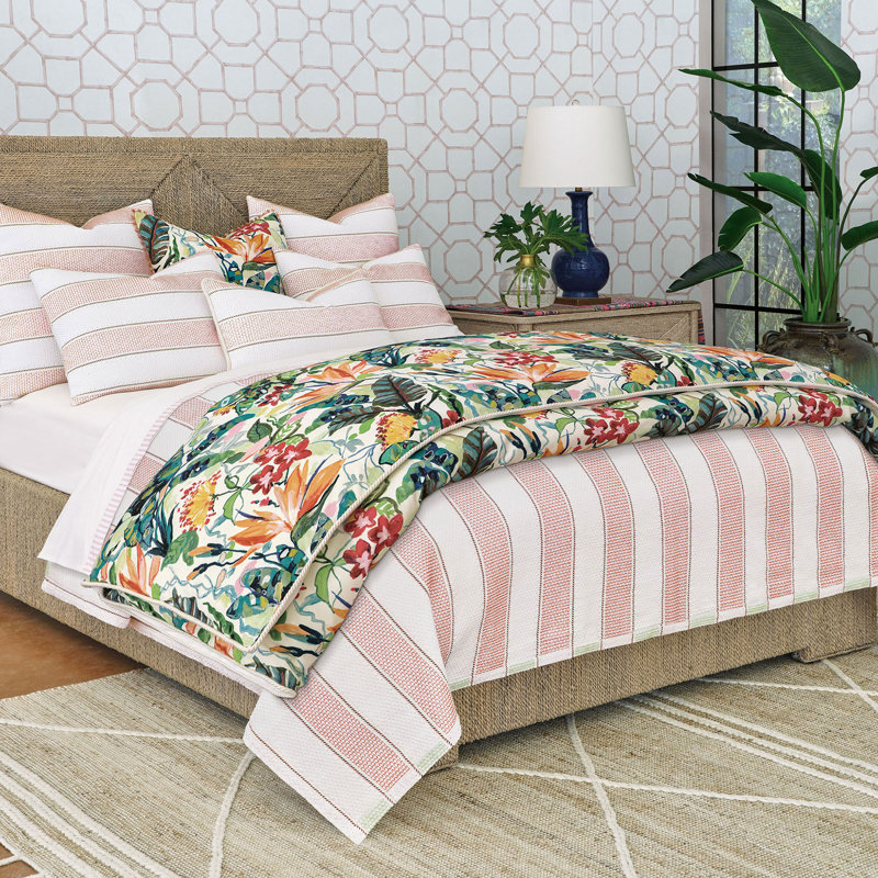 Varenna Striped Coverlet, Queen Coverlet
