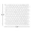 Carreau de mosaïque en porcelaine mate nid d'abeille de 10,24 po x 11,82 po Porcetile