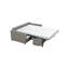 Canapé-lit en cuir véritable italien à grain supérieur de 81 po avec matelas en mousse à mémoire de forme Bjorgulfur-59137192