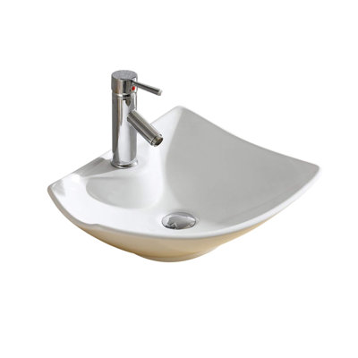 Modern Ceramic Specialty Vessel Bathroom Sink