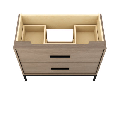 Rift White Oak Two-Drawer Single Bath Vanity