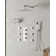DualJetSpa 12" x 6" Dual Shower Heads, Thermostatic Shower Faucet System with Rough-in Valve and Body Jets
