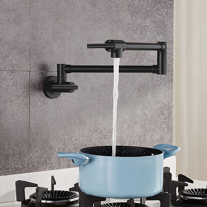 KISRAIS Kitchen Faucet, Matte Black