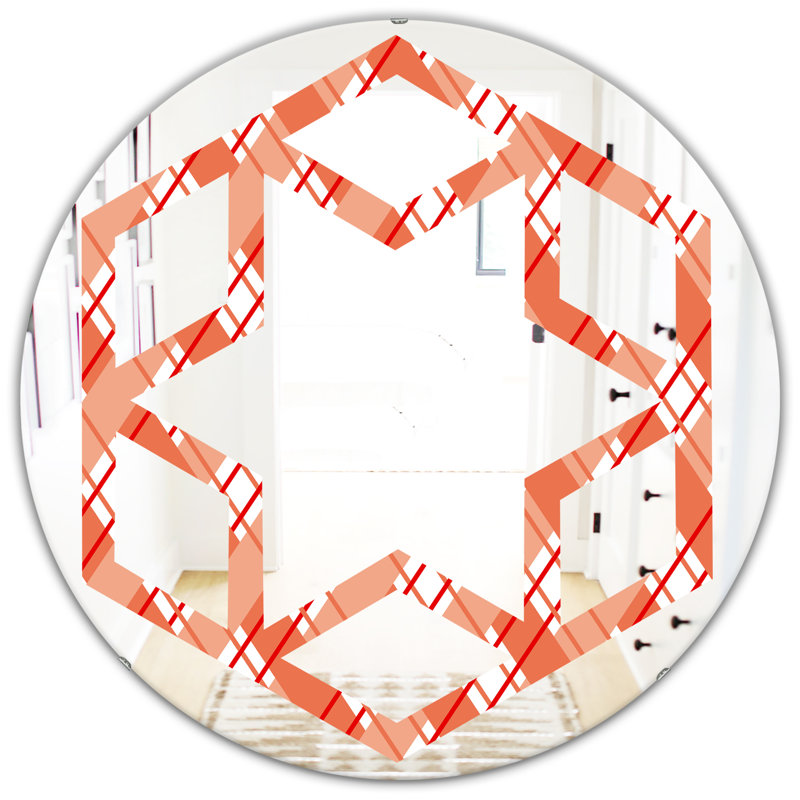 Miroir mural Hexagon Star Checkered I Eclectic, H 31,5 po x l po