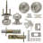 Handle With Knob And Deadbolt Reversible Entry Set-52011769