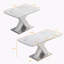 Table de salle à manger extensible, pied de table en X avec base en métal (-107142233-107142231
