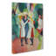 Three Girls by August Macke - Wrapped Canvas Painting-61883412