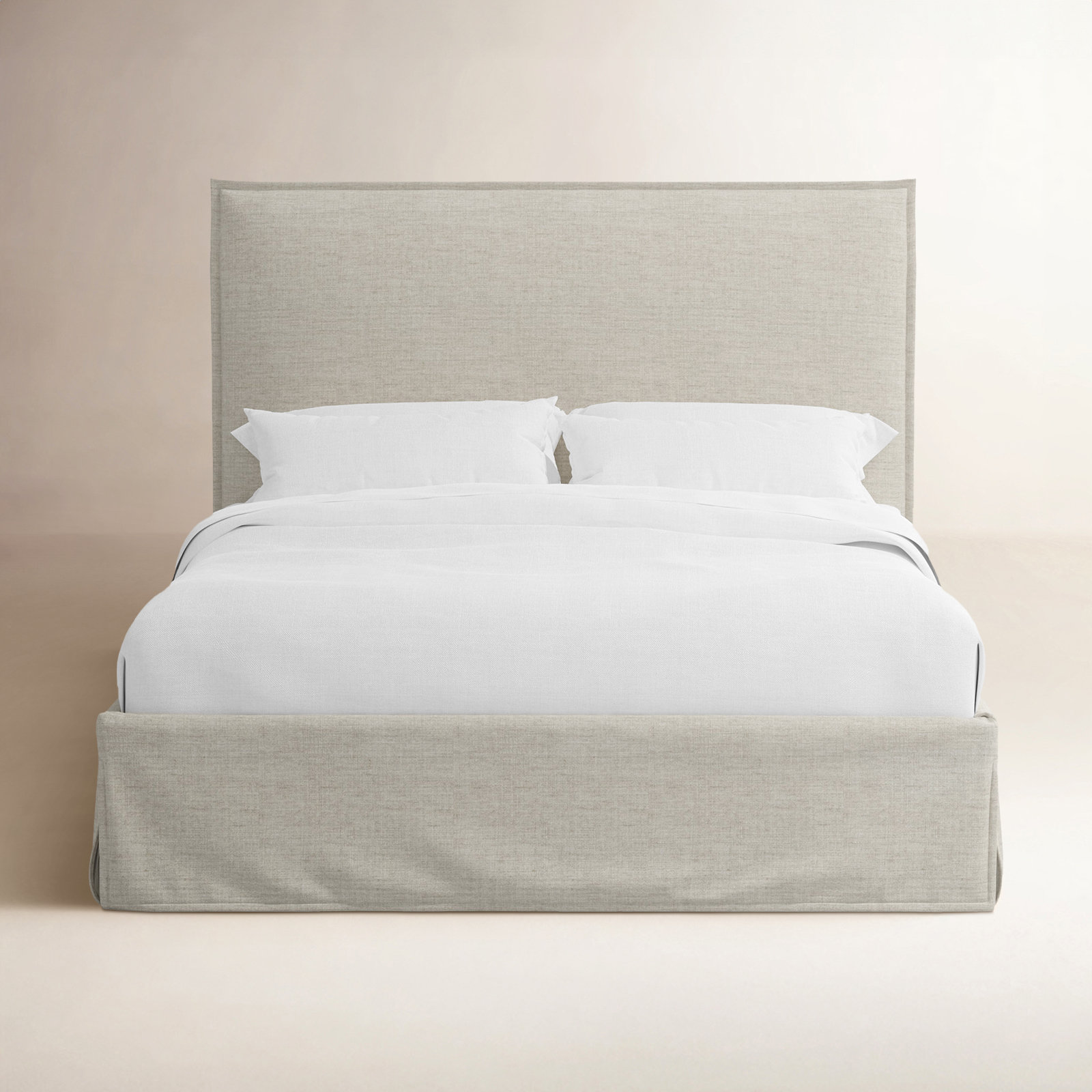 Stoffer Home x Cloth & Co. Maura Bed, Relaxed Zinc Linen, Queen