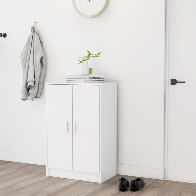 Shoe Storage Cabinet, White