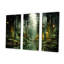 «Green Echos Of Wilderness - Factories», ensemble d'art mural-107752070-107752067