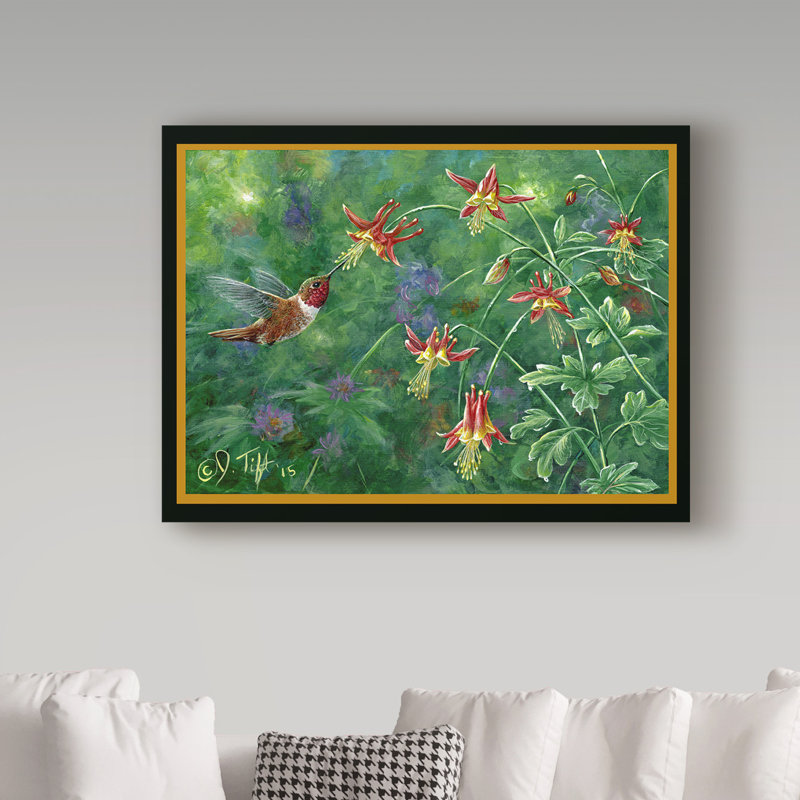 «Rufous Hummingbird» par Fazulla, impression sur toile tendue, H 18 po x l 24 po x P 2 po