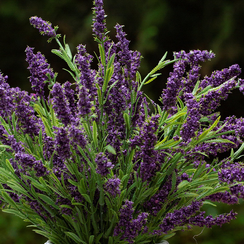 Ledbetter Faux Silk Lavender Arrangement in Pot