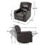 Fauteuil inclinable en polyuréthane inclinable et pivotant en polyuréthane