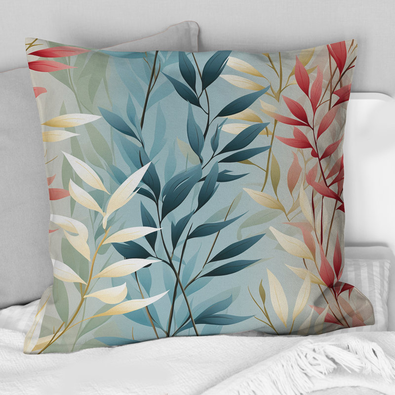 Coussin décoratif en polyester Natures Botanical Ferns Jungle Harmony, H 16 po x l 16 po