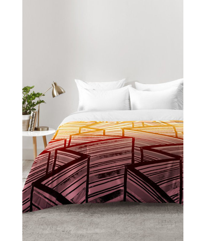 Ensemble d'édredon Mystic Stripes, Édredon pour très grand lit + 2 très grandes ta