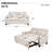 54'' Pull Out Sofa Bed,3 in 1 Sleeper Sofa Couch with Pullout Bed, Convertible Futon Loveseat with Side Pockets and Lumbar Pillows for Living Room, Apartment-278610254