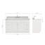 Ensemble de meuble-lavabo simple 61 po avec miroir Partham-70315860