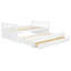 Lit de jour pleine grandeur avec lit gigogne simple et tiroirs, pleine grandeur, blanc (OLD SKU: LP000341AAK)-1013899862