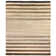 Rugby Striped Area Rug in Brown