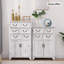 Console rectangulaire en bois manufacturé blanc massif-685230900-685230903
