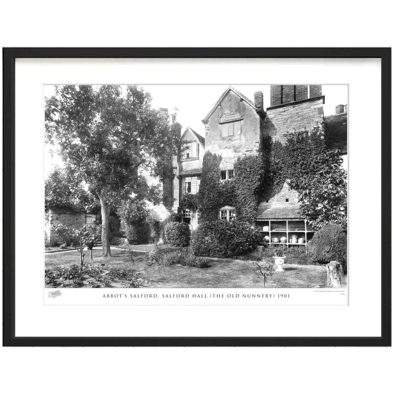 Abbots Salford, Salford Hall (the Old Nunnery) 1901 by Francis Frith - Single Picture Frame Print, 28cm H x 36cm W x 2.3cm D