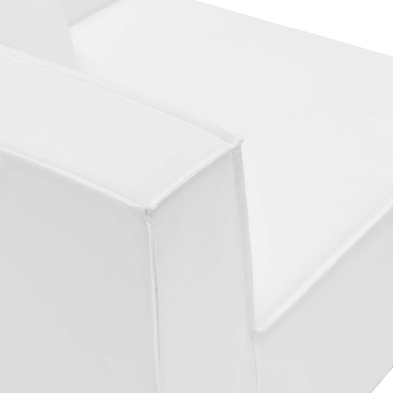 Canapé modulaire rembourré 8 pièces Saybrook, Blanc