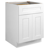 Design House Brookings Unassembled Shaker Base Kitchen Cabinet, White