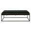 Banc rembourré noir Modern