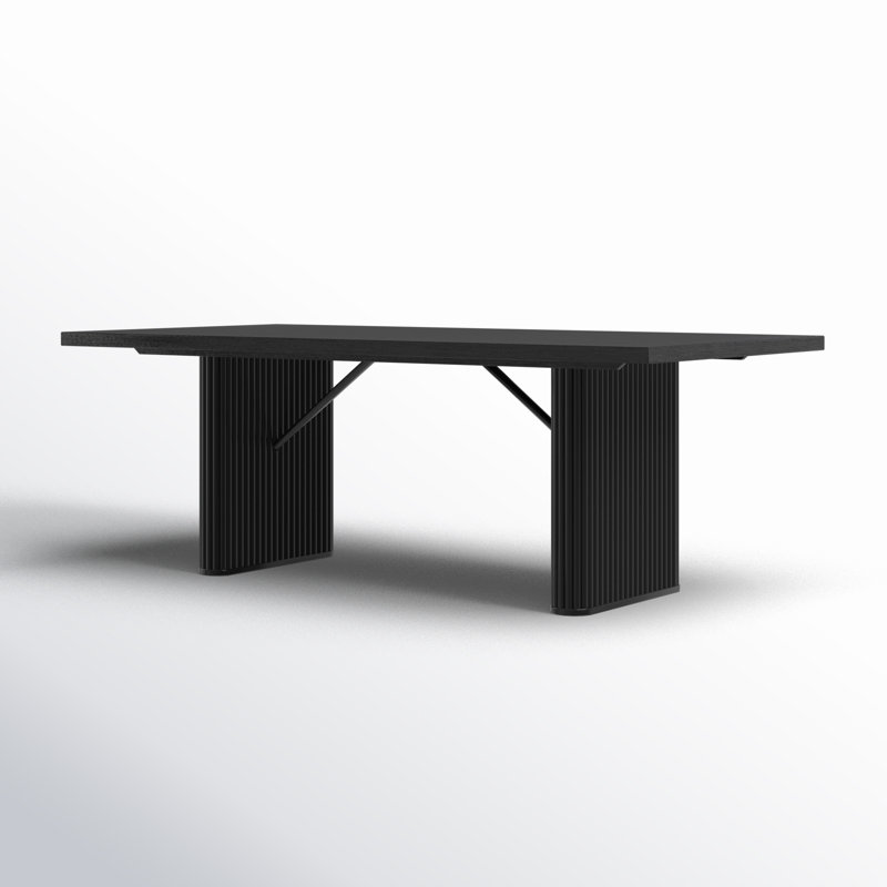 Asfiya Solid Wood Base Dining Table
