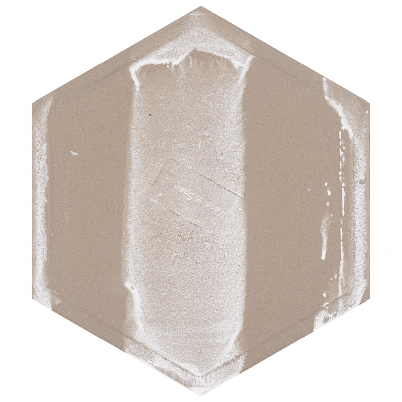 Horizon Dawn Hex 7-3/4" x 9" Porcelain Floor and Wall Tile, Rosa