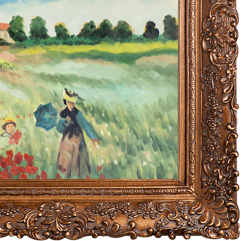 « argenteuil » par claude monet, peinture encadrée, H 33,5 po x l 45,5 po x P 2 po, Bourgeon