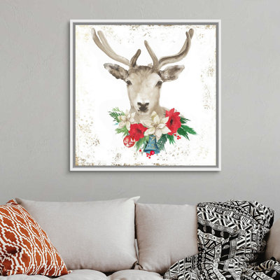 Cerf de Noël-reproduction d’art sur toile