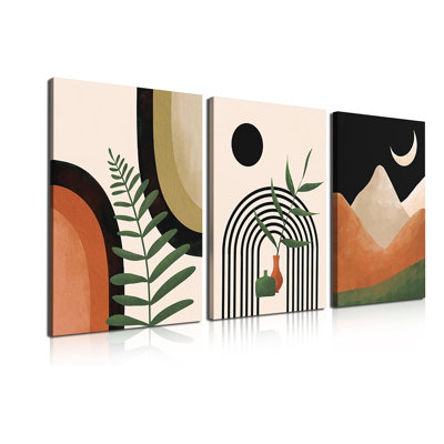 3 Piece Wrapped Canvas Wall Art