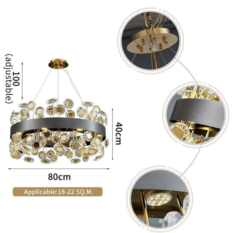 Purvis 10 - Light Drum Chandelier