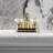 Kingston Brass Restoration Two-Handle 3-Hole Deck Mount 4" Centerset Bathroom Faucet with Plastic Pop-Up-11177662