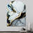 Abstract Geode Gold And White Marble II - Abstract Marble Arch Shape Irregular Metal Wall Decor-152210717