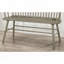 Banc à dossier en bois rétro Vintage-1937264477