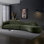 Canapé confortable avec méridienne 145,67 po Mid-Century avec méridienne faisant face à la droite pour le salon, la chambre à coucher, l’appartement, le bureau à domicile GREEN
