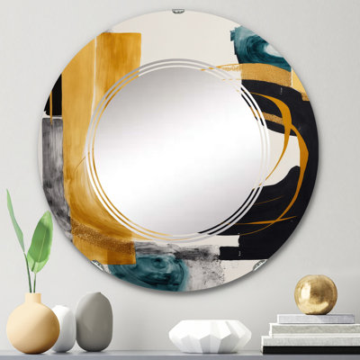 Rahsheen Modern Green Art Deco III - Miroir mural moderne transitionnel