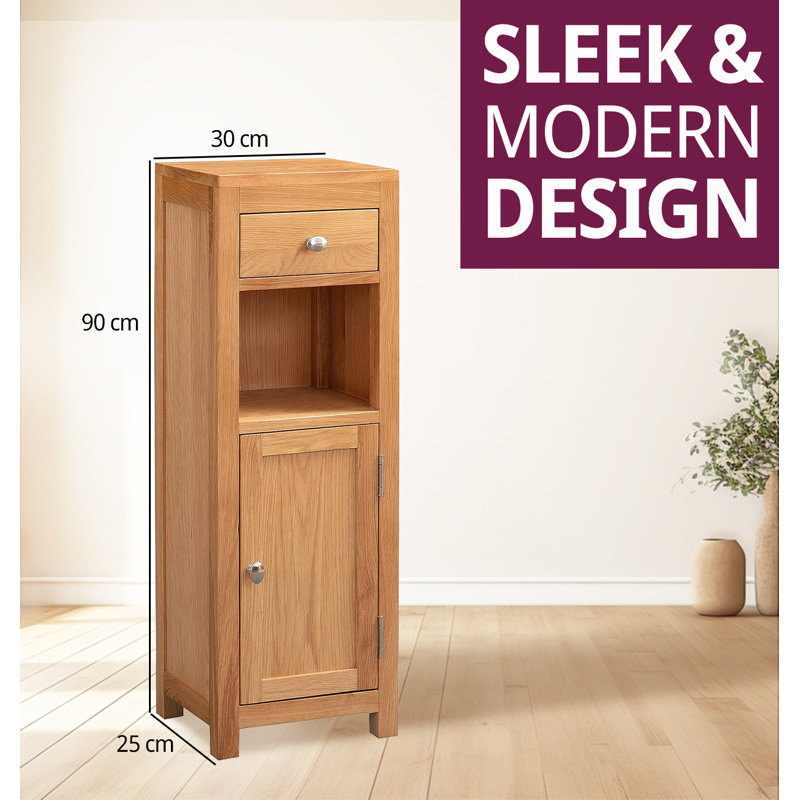 Hatcher Solid Wood Bathroom Cabinet