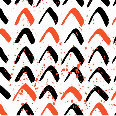 Roof Tops Chevron Vinyl Wallpaper Roll by Jamie Graney