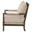 Fauteuil d'appoint rembourré beige et naturel Herndon-274322453-327846183