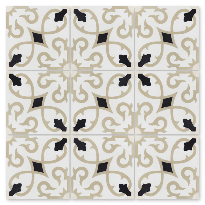 Carreau de ciment à motifs 8 po x 8 po Charlotte Primero